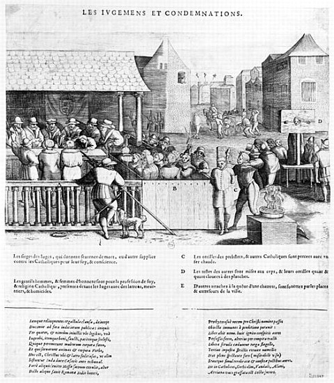 Acts and Violence of the Protestants de French School