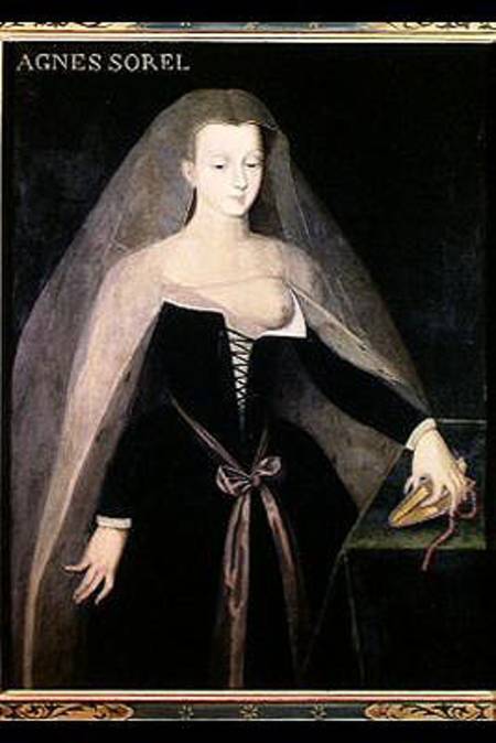 Agnes Sorel (c.1422-50) Favourite of Charles VII (1403-61) de French School