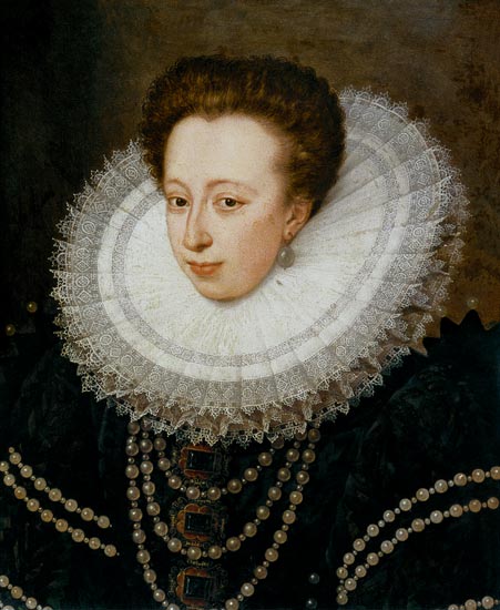 Portrait of Christine of Lorraine (panel) de French School