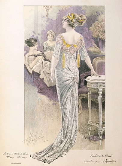 Ball gown, from ''Les Grandes Modes de Paris'' de French School