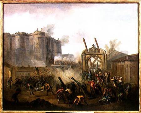 The Taking of the Bastille de French School