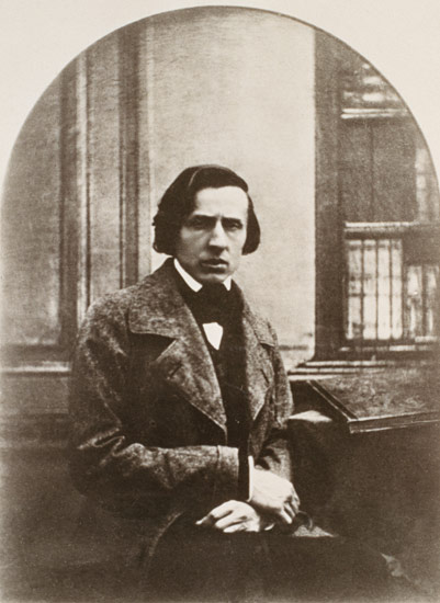 Frederic Chopin (1810-49) engraved from a daguerrotype de French School