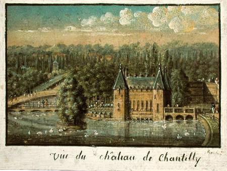 The Chateau de Chantilly de French School