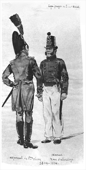 Costumes of French Marines from 1804 to 1814 de French School