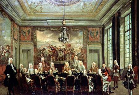 The Council of Regency for the Minority of Louis XV (1710-74) de French School