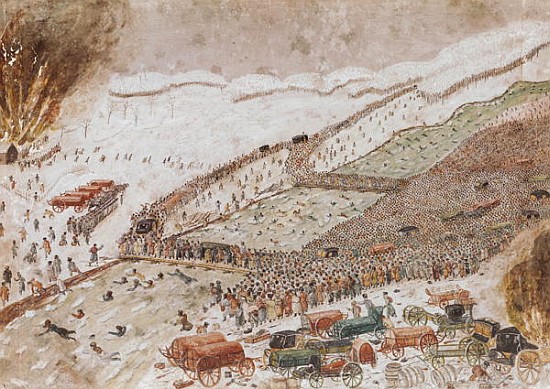 Crossing the Berezina, November 1812 de French School