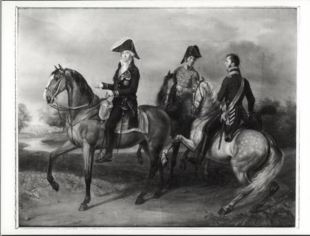 Duke of Bassano (1763-1839) riding in Poland de French School