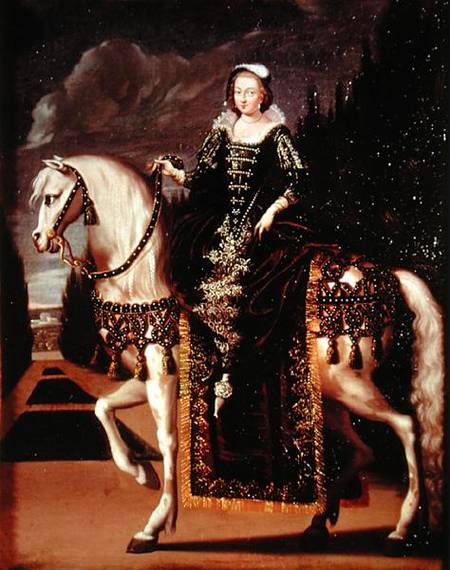Equestrian Portrait of Marie de Medici (1573-1642) de French School