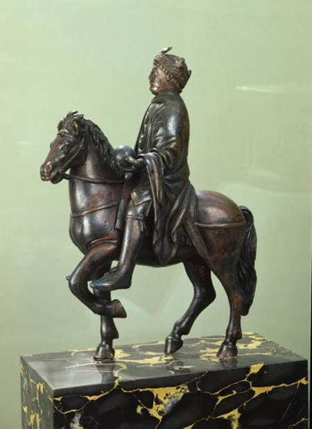 Equestrian statue of Charlemagne (742-814) de French School