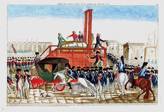 Execution of Louis XVI (1754-93) 21st January 1793 (see also 14664) de French School