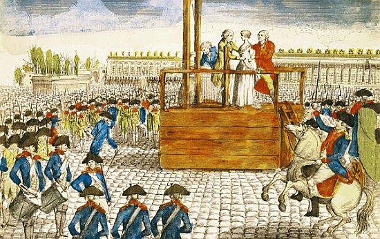 Execution of Marie-Antoinette (1755-93) in the Place de la Revolution, 16th October 1793 de French School