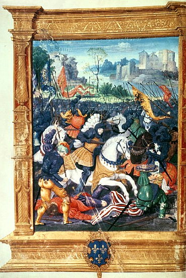 Francois I (1494-1547) at the Battle of Marignano, 14th September 1515 de French School