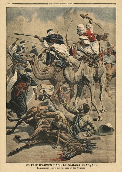 French troops in Sahara, illustration from ''Le Petit Journal'', supplement illustre, 17th March 190 de French School