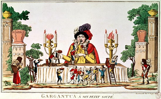Gargantua at his Little Supper, c.1800 de French School