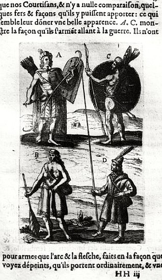 Iroquois of New France, from ''Voyages de sieur Champlain'' by Samuel de Champlain (1567-1635) de French School