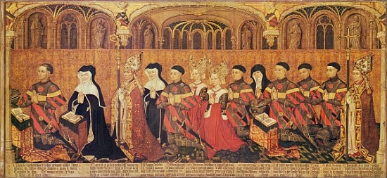 Jean I Jouvenel des Ursins (1360-1431) with his wife, Michelle de Vitry (d.1456) and their family, 1 de French School