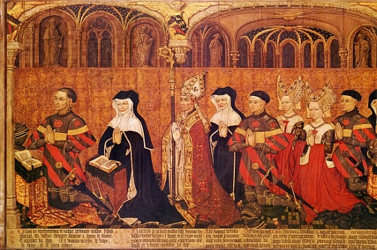 Jean I Jouvenel des Ursins (1360-1431) with his wife, Michelle de Vitry (d.1456) and their family, 1 de French School