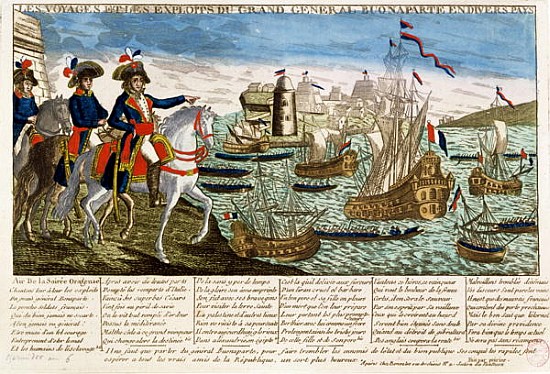 Journeys and Exploits of General Bonaparte (1769-1821) 1798 de French School
