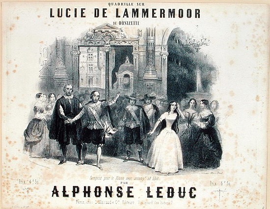 Lucia de Lammermoor'' Gaetano Donizetti (1797-1848) de French School