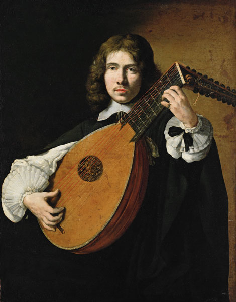 Lute Player de French School