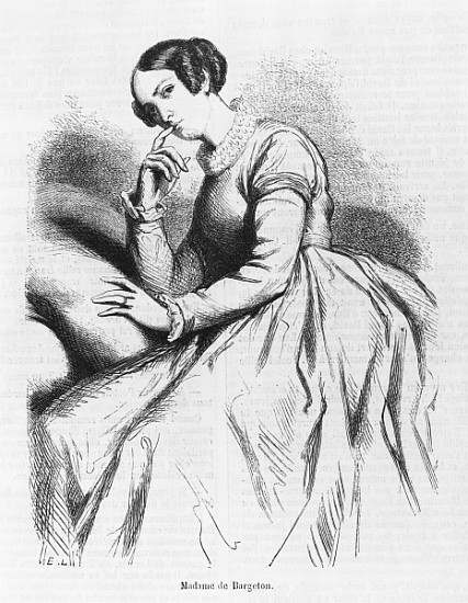 Madame de Bargeton, illustration from ''Les Illusions perdues'' Honore de Balzac de French School
