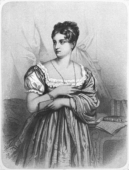 Mademoiselle George; engraved by J. Champagne de French School