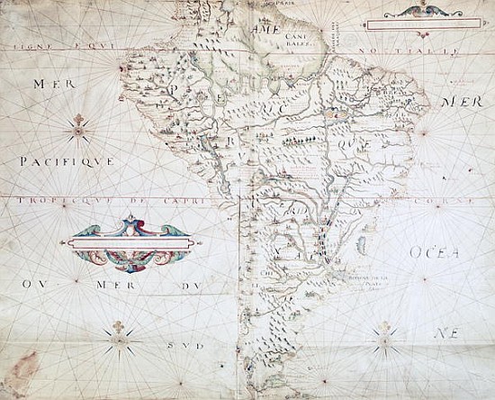 Map of South America de French School