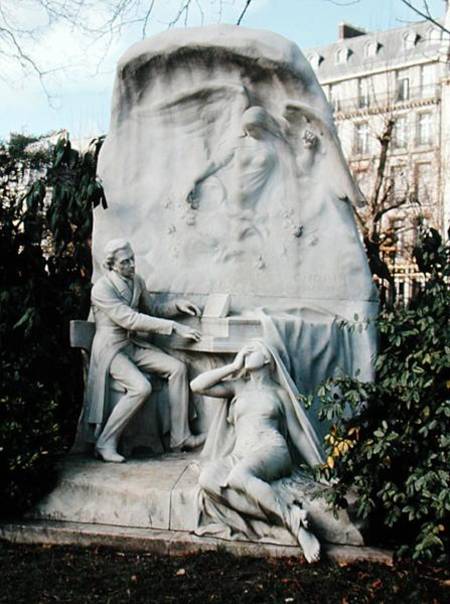 Monument to Frederic Chopin (1810-49) de French School