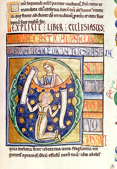 Ms 1 fol.235 The Book of Ecclesiastes, from the Souvigny Bible de French School