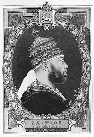 Negus of Ethiopia, Menelik II (1844-1913) de French School