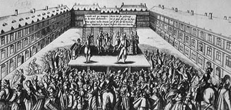 Outdoor Theatrical Performance with Antoine Firard (1584-1633), known as Tabarin, on Stage de French School