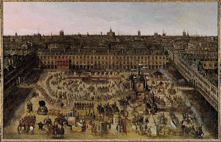 The Place Royale and the Carrousel in 1612 de French School
