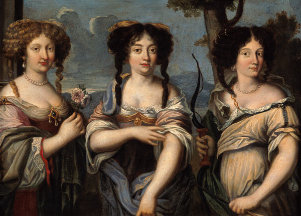 Portrait of the Three Nieces of Cardinal Mazarin de French School