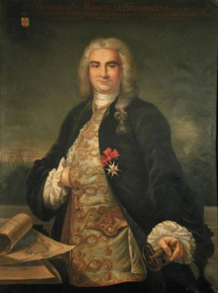 Portrait of Bertrand-Francois Mahe de la Bourdonnais (1699-1753) de French School