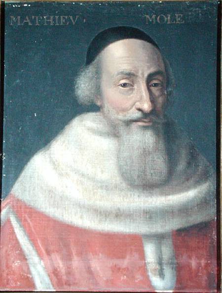 Portrait of Mathieu Mole (1584-1656) Lord of Champlatre de French School