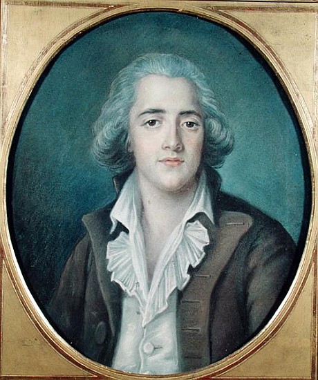 Portrait of Francois Rene (1768-1848) Vicomte de Chateaubriand, c.1786 de French School