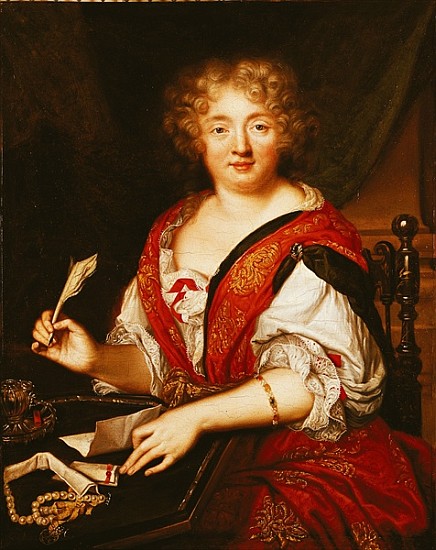 Portrait of Madame de Sevigne Writing de French School