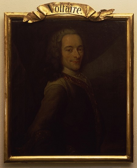 Portrait of Voltaire de French School