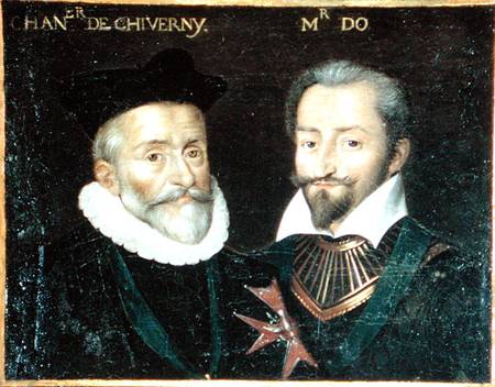 Portrait of Philippe Hurault (1528-99) Count of Cheverny and Francois (1535-94) Marquis of O de French School