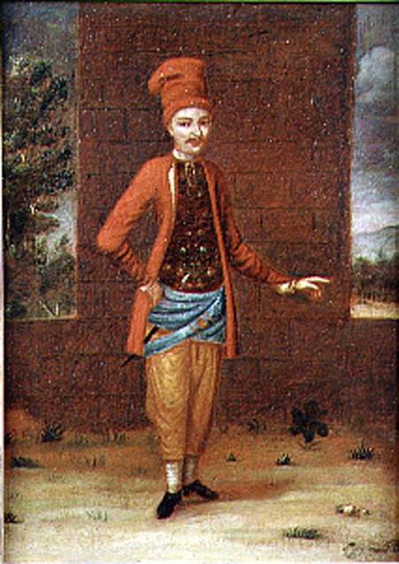 Portrait of a Turkish man (for pair see 72903) de French School