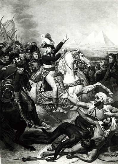 Portrayal of Napoleon as the Conquering Hero in Egypt de French School