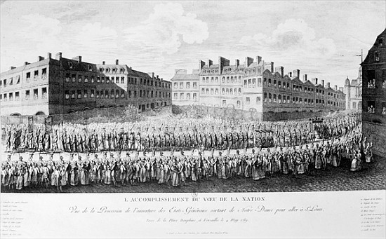 Procession of the Opening of the Estates General de French School
