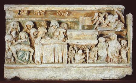 Relief depicting Scenes from the Passion of Christ: Pieta, the Entombment and the Holy Women at the de French School