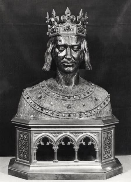 Reliquary bust of St. Louis (1214-70) de French School