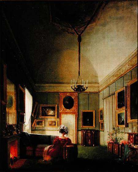 Salon of Hortense de Beauharnais (1783-1837) at Arenenberg de French School