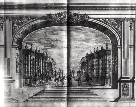 Scene from 'Mirame' possibly by Cardinal Richelieu (1585-1642) 1641 de French School