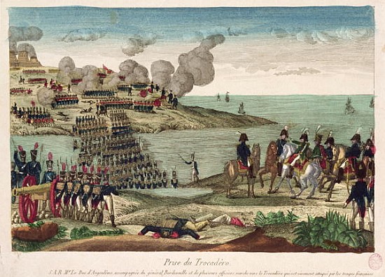 Siege of Trocadero Louis-Antoine de France (1775-1844) Duc d''Angouleme, 31st August 1823 de French School