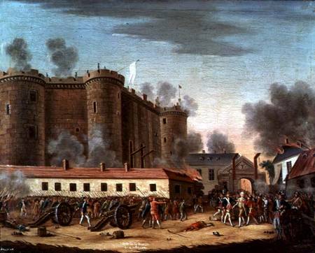 Storming of the Bastille on 14th July 1789 de French School