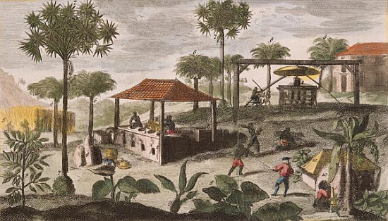 Sugar Refinery, illustration from ''Histoire des Antilles'' Jean Baptiste Labat (1663-1738) (see als de French School