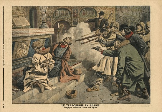 Terrorism in Russia, illustration from ''Le Petit Journal'', supplement illustre, 24th February 1907 de French School
